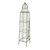 Meryl Plant Trellis Set of 2 Garden Tall Cage Design Green Metal