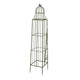 Meryl Plant Trellis Set of 2 Garden Tall Cage Design Green Metal
