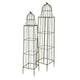 Meryl Plant Trellis Set of 2, Garden Tall Cage Design, Green Metal
