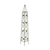 Kanye Garden Trellis Set of 2 Leaf Details Vertical Plant Green Metal