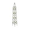 Kanye Garden Trellis Set of 2 Leaf Details Vertical Plant Green Metal