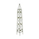 Kanye Garden Trellis Set of 2 Leaf Details Vertical Plant Green Metal