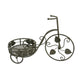 Covey Accent Plant Stand Tricycle | 2 Round Pots | Green Metal 21’’ BM330120