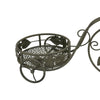 Covey Accent Plant Stand Tricycle | 2 Round Pots | Green Metal 21’’ BM330120