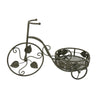 Covey Accent Plant Stand Tricycle | 2 Round Pots | Green Metal 21"