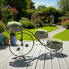 Covey Accent Plant Stand Tricycle | Round Pots | Green Metal 30’’ BM330122