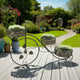 Covey Accent Plant Stand Tricycle | Round Pots | Green Metal 30’’ BM330122