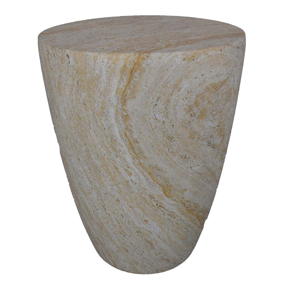 Archi Plant Stand Table Tapered Marbled White Resin Base 18 Inch BM330136