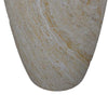 Archi Plant Stand Table, Tapered Marbled White Resin Base 18 Inch