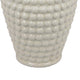 Rozie Round Vase with Bubble Texture Design White Ceramic 15 Inch BM330143