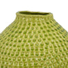 Evans Accent Vase Embossed Textured Surface Green Ceramic 14 Inch