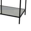 Gwen Plant Stand with 3 Mirrored Shelves Black Metal Frame 40 Inch BM330151