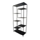 Dean Plant Stand with 8 Shelves and Tiered Design Black Metal 80 Inch BM330152