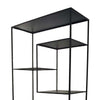 Dean Plant Stand with 8 Shelves and Tiered Design Black Metal 80 Inch BM330152