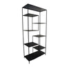 Dean Plant Stand with 8 Shelves and Tiered Design, Black Metal 80 Inch