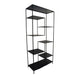 Dean Plant Stand with 8 Shelves and Tiered Design, Black Metal 80 Inch