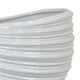 Avery Round Modern Vase Spiral Turned Design White Ceramic 17 Inch