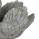 Jina Planter with Swan Sculpted Details Gray Terracotta 10 Inch