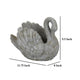 Jina Planter with Swan Sculpted Details Gray Terracotta 10 Inch