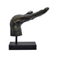 Lizzy Tabletop Decorative Hand Sculpture Black Bronze Resin 14 Inch BM330178