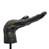Lizzy Tabletop Decorative Hand Sculpture Black Bronze Resin 14 Inch BM330178