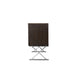 Rix Sideboard Buffet Console 2 Door X Chrome Legs Brown 69 Inch BM330199