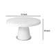 John Dining Table, 53 Inch Round Top, Modern Cone Base, White, Steel