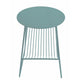 Zeo Side End Table w Magazine Rack 14 Inch Round Top Sage Green BM330203