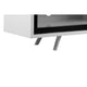 Hle TV Stand Media Console Low Profile 59 Inch White Black Lacquer BM330212