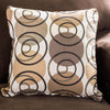 Roswell Sofa Loveseat Set Chocolate Brown Chenille 5 Accent Pillows BM330221