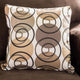 Roswell Sofa Loveseat Set Chocolate Brown Chenille 5 Accent Pillows BM330221
