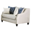 Efyn Sofa and Loveseat Set Loose Pillow Back Rich Ivory Burlap Weave BM330282
