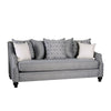 Efyn Sofa and Loveseat Set Loose Pillow Back Light Gray Burlap Weave BM330283