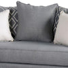 Efyn Sofa and Loveseat Set Loose Pillow Back Light Gray Burlap Weave BM330283
