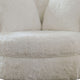 Rane Swivel Accent Chair 49 Inch Extra Soft White Chenille Upholstery BM330352