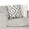 Tara Swivel Accent Chair 58 Inch Round Gray Chenille Solid Wood BM330359