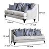 Eton 2pc Sofa and Loveseat Set 12 Throw Pillows Light Gray Chenille