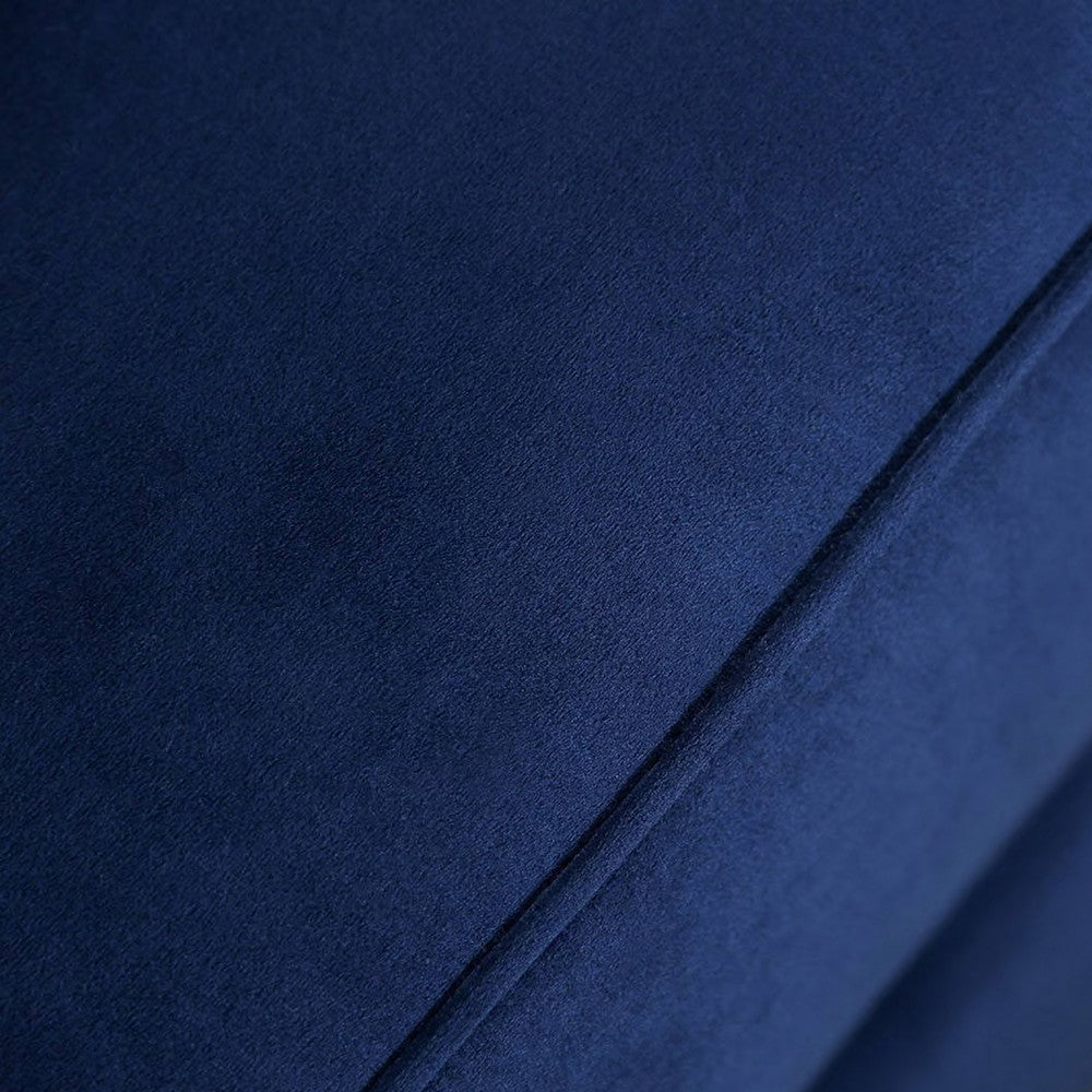 Eton 2pc Sofa Loveseat Set 12 Pillows Cabriole Navy Blue Chenille