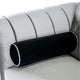Avin 2pc Sofa and Loveseat Set Bolster Pillows Pewter Gray Chenille BM330430