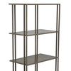 Bush Plant Display Stand Modern 4 Tier Gray Metal Finish 38 Inch