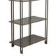 Bush Plant Display Stand Modern 4 Tier Gray Metal Finish 38 Inch