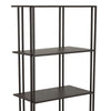 Bush Plant Display Stand Modern 4 Tier Brown Metal Finish 38 Inch