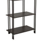 Bush Plant Display Stand Modern 4 Tier Brown Metal Finish 38 Inch