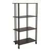Bush Plant Display Stand, Modern 4 Tier Brown Metal Finish, 38 Inch