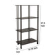Bush Plant Display Stand Modern 4 Tier Brown Metal Finish 38 Inch