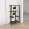 Bush Plant Display Stand, Modern 4 Tier Brown Metal Finish, 38 Inch