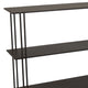 Bush Plant Display Stand Modern 3 Tier Brown Metal Finish 32 Inch