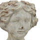 Accent Planter Italian Style Female Bust Sculpture Ivory Terracotta BM330964