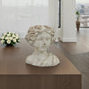 Accent Planter, Italian Style Female Bust Sculpture Ivory Terracotta