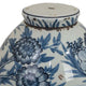 Accent Ginger Jar with Lid Blue and White Ceramic Floral Pattern BM330965